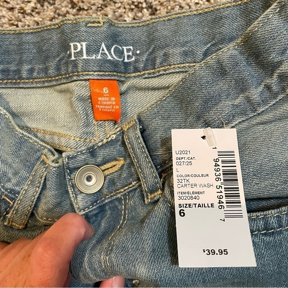 The Children’s Place Boys Denim Jean Shorts 6 NWT - Picture 3 of 4